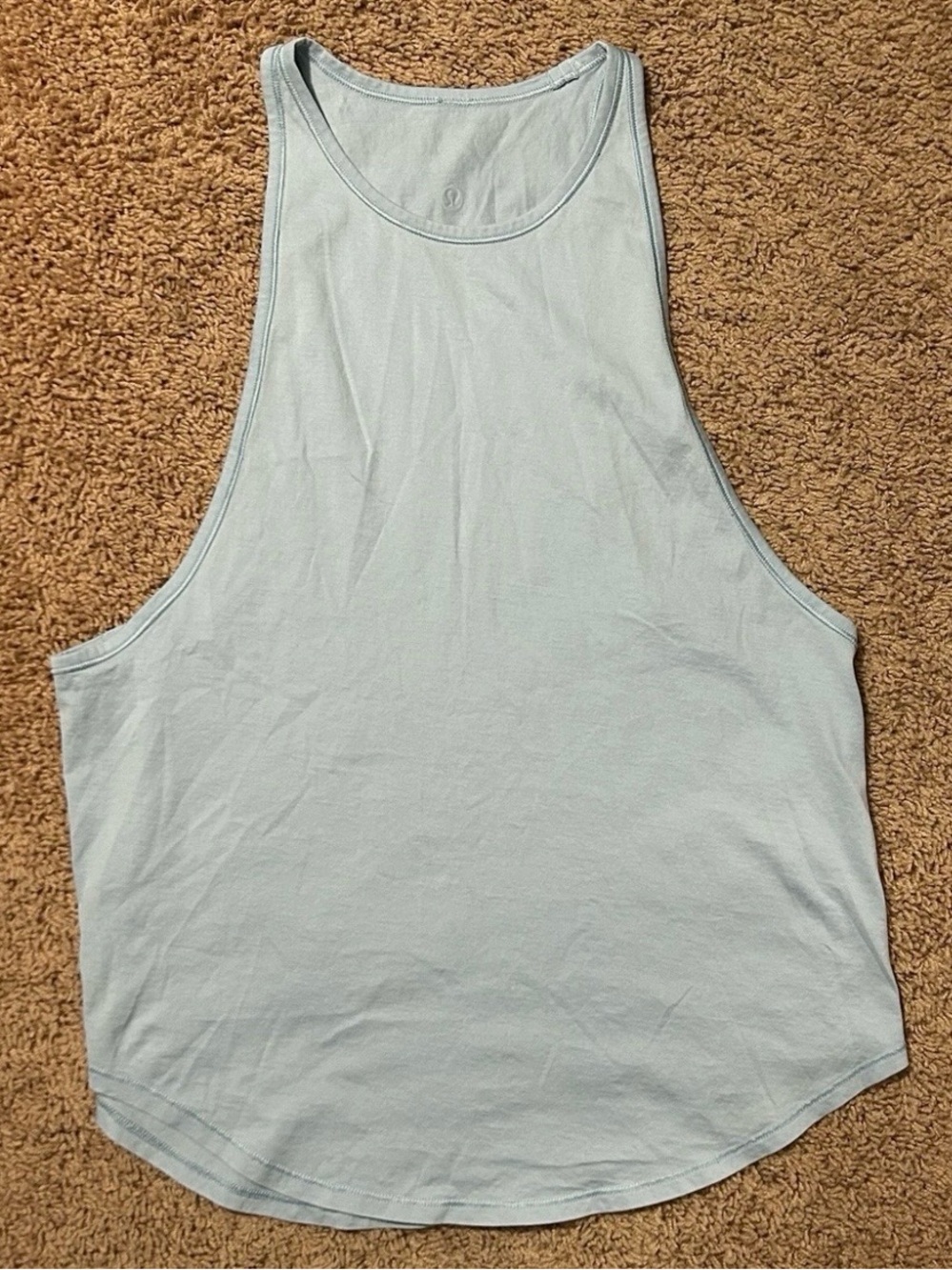 Lululemon Loose Thin Muscle Tank Light Blue Athletic Casual Womens M or L* READ